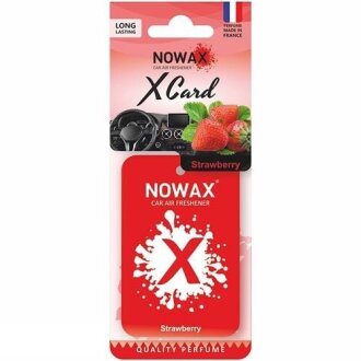 Автомобільний ароматизатор повітря серія " X CARD" - Strawbarry NOWAX NX07538