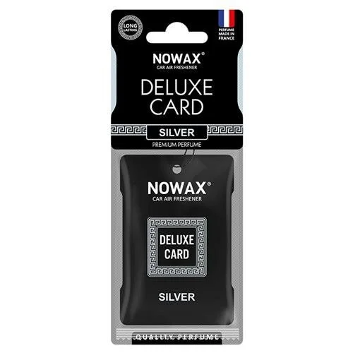 Ароматизатор целюлозний Nowax серія Delux Card 6 г. - Silver NOWAX NX07732 (фото 1)