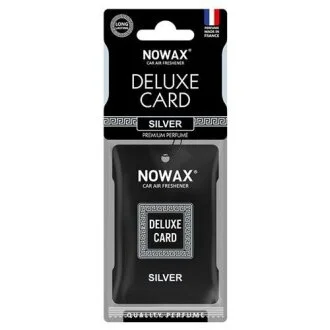 Ароматизатор целюлозний Nowax серія Delux Card 6 г. - Silver NOWAX NX07732
