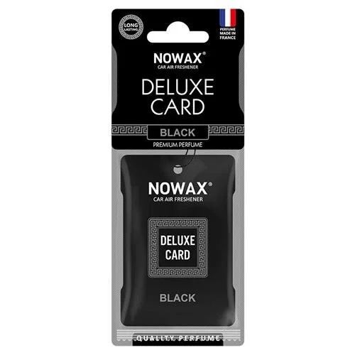 Ароматизатор целюлозний Nowax серія Delux Card 6 г. - Black NOWAX NX07733 (фото 1)