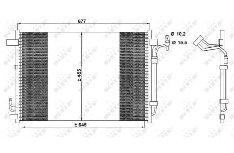 Радіатор кондиціонера NRF 350094