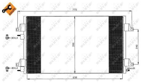 Радіатор кондиціонера NRF 35447