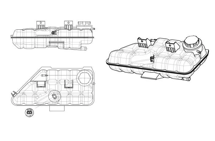 Розширювальний бачок, охолоджувальна рідина NRF 454045 (фото 1)