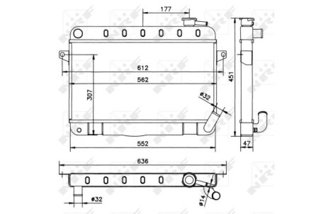 Радіатор NRF 52162