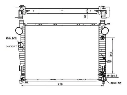 Радіатор охолоджування NRF 53103