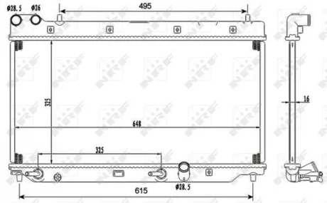 Радіатор охолодження NRF 53110