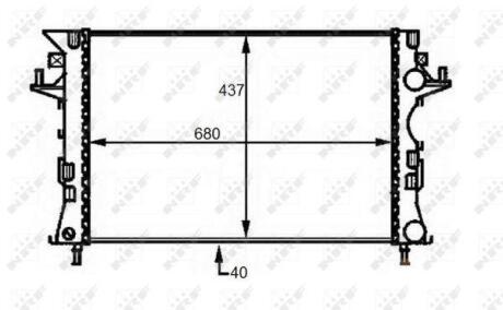 Радіатор охолодження NRF 58490