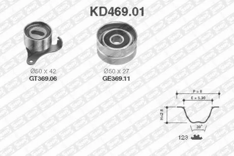 Комплект зубчастих ременів NTN SNR KD469.01