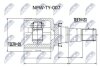 Внутрішній шрус volvo xc60 2.0t 20082013 атм powershift mps6, 36011453 NTY NPWTY007 (фото 1)