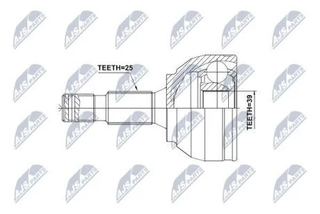 ШРКШ зовн. 25x39x58,4 CITROEN BERLINGO MULTISPACE, C4 GRAND PICASSO II, DS4, DS5 PEUGEOT 3008, 307, 308, 5008, RCZ 1.6-2.0DH 03.02- NTY NPZPE028