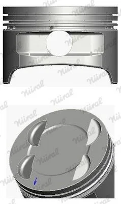 Поршень з кільцями FORD 79,50 1.6i 16V Zetec (вир-во) NURAL 8714130720 (фото 1)