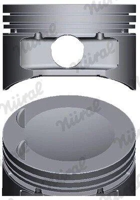 Поршень з кільцями VAG 82.50 2.0 TFSI AXX/BWA/BPY/CAWB/CCTA/CCZA TRAPEZ (вир-во) NURAL 8743850000 (фото 1)