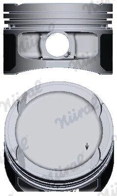 Поршень з кільцями VW 76,51 1,2 12V 3 цил. AZQ/BME 02- (вир-во) NURAL 8744780000 (фото 1)