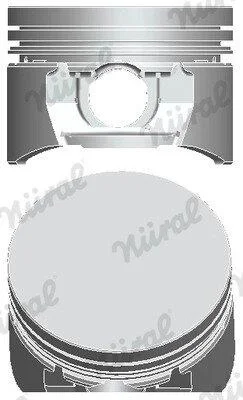 Поршень з кільцями FORD 81.10 1.8 16V ZETEC (вир-во) NURAL 8778650700 (фото 1)