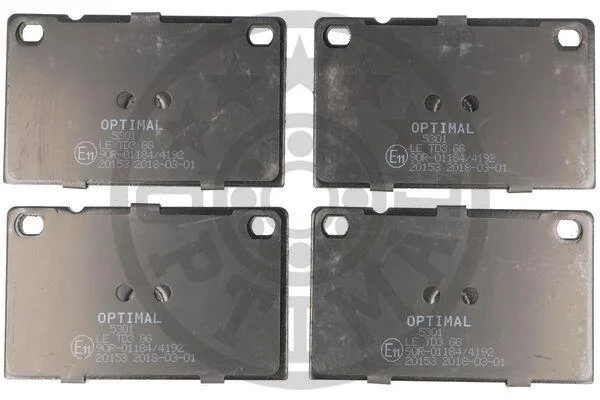 Гальмівні колодки дискові OPTIMAL BP05301 (фото 1)