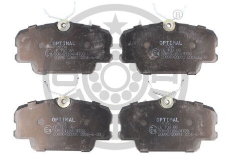 Гальмівні колодки дискові OPTIMAL BP-09304