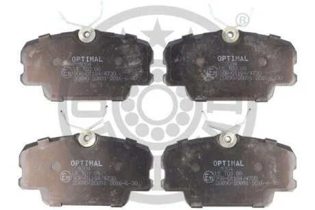 Гальмівні колодки дискові OPTIMAL BP09304