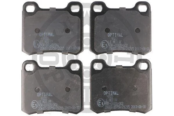 Гальмівні колодки дискові OPTIMAL BP09322 (фото 1)
