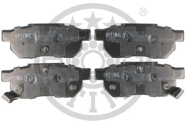 Гальмівні колодки дискові OPTIMAL BP09572 (фото 1)