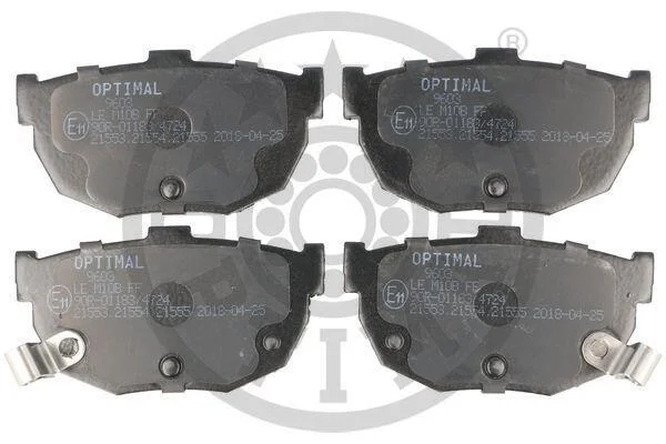 Гальмівні колодки дискові OPTIMAL BP09603 (фото 1)