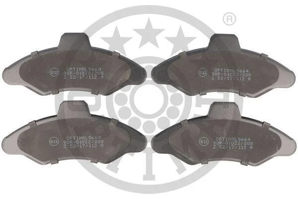 Гальмівні колодки дискові OPTIMAL BP09664 (фото 1)