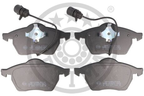 Гальмівні колодки дискові OPTIMAL BP-09768