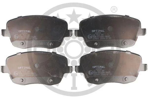 Гальмівні колодки дискові OPTIMAL BP10492 (фото 1)