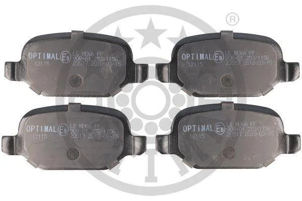 Гальмівні колодки дискові OPTIMAL BP12115 (фото 1)