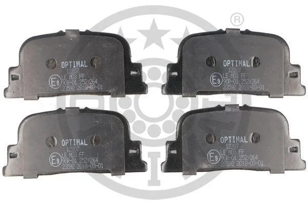 Гальмівні колодки дискові OPTIMAL BP12207 (фото 1)