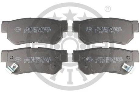 Гальмівні колодки дискові OPTIMAL BP12268