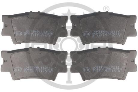 Гальмівні колодки дискові OPTIMAL BP-12311
