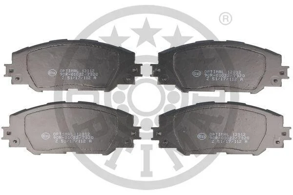 Гальмівні колодки дискові OPTIMAL BP12312 (фото 1)