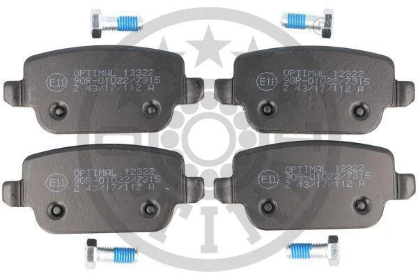 Гальмівні колодки дискові OPTIMAL BP12322 (фото 1)