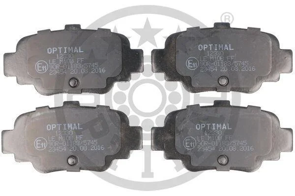 Гальмівні колодки дискові OPTIMAL BP12330 (фото 1)