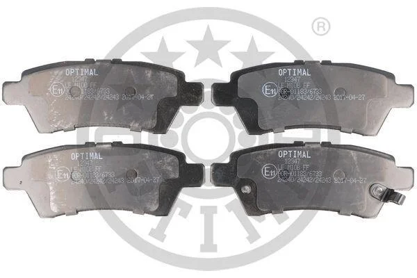 Гальмівні колодки дискові OPTIMAL BP12347 (фото 1)