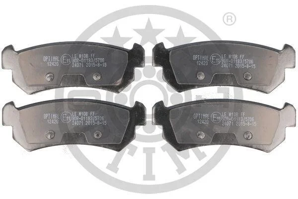 Гальмівні колодки дискові OPTIMAL BP12420 (фото 1)