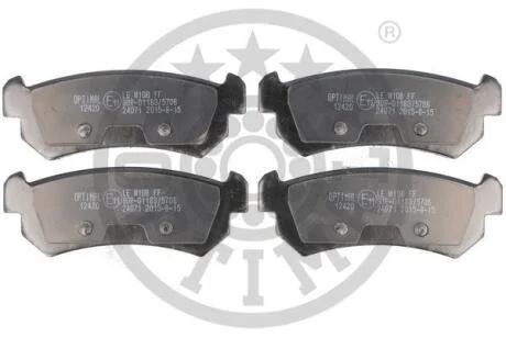 Гальмівні колодки дискові OPTIMAL BP12420