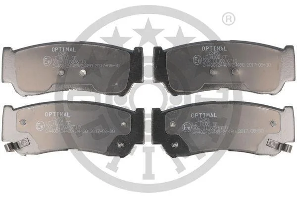Гальмівні колодки дискові OPTIMAL BP12451 (фото 1)