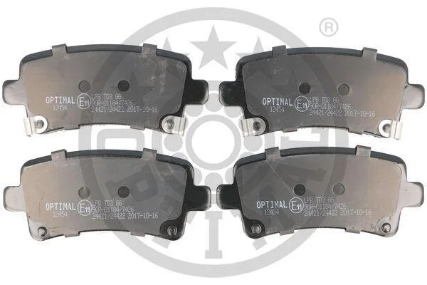 Гальмівні колодки дискові OPTIMAL BP12454 (фото 1)