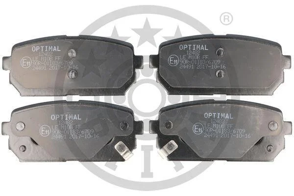Гальмівні колодки дискові OPTIMAL BP12482 (фото 1)