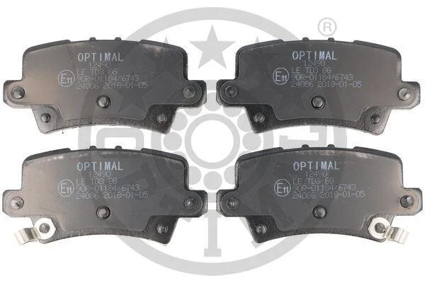 Гальмівні колодки дискові OPTIMAL BP12490 (фото 1)
