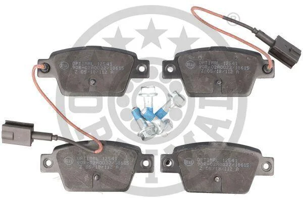 Гальмівні колодки дискові OPTIMAL BP12541 (фото 1)