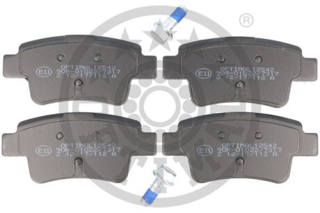 Гальмівні колодки дискові OPTIMAL BP-12542