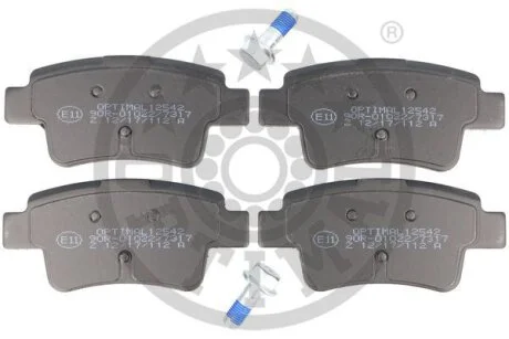 Гальмівні колодки дискові OPTIMAL BP12542