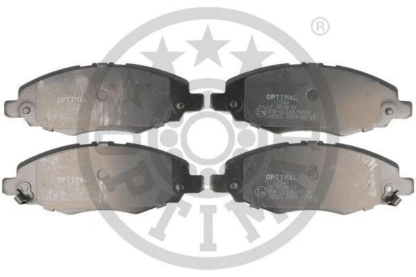 Гальмівні колодки дискові OPTIMAL BP12544 (фото 1)