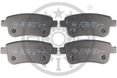 Гальмівні колодки дискові OPTIMAL BP12561