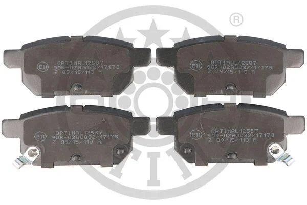 Гальмівні колодки дискові OPTIMAL BP12587 (фото 1)