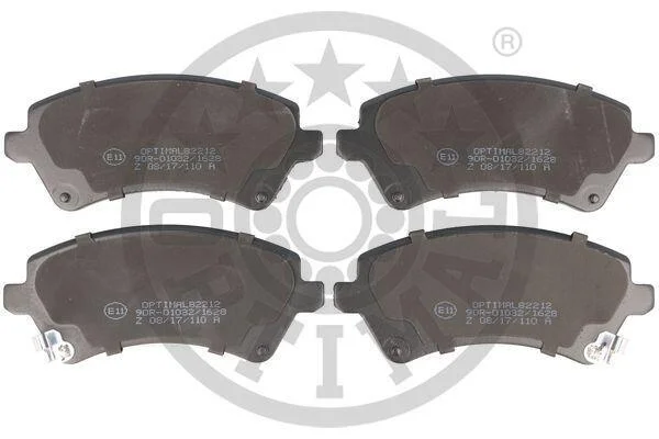 Гальмівні колодки дискові OPTIMAL BP82212 (фото 1)
