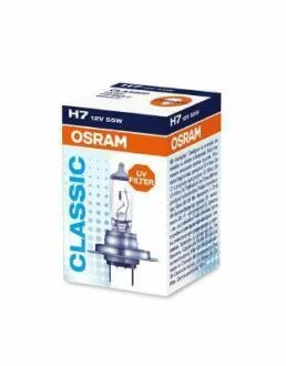 Лампа (картон 1шт) H7 12В 55Вт PX26D Classic OSRAM 64210 CLC