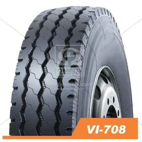 Шина 9,00R20 144/142К (16PR) VI-708 (Ovation) з камерою та обідною стрічкою OVATION 90020VI708 (фото 1)